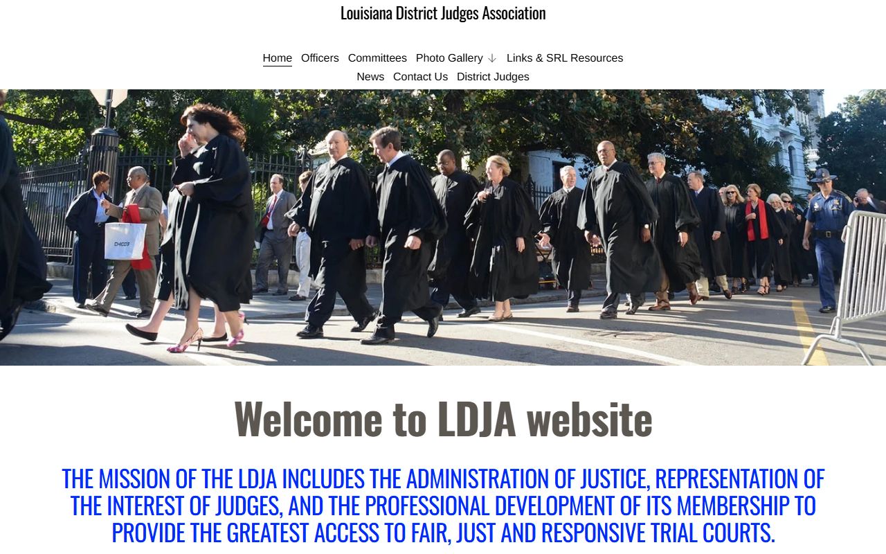Evangeline Parish court dockets Louisiana District Judges Association court listing
