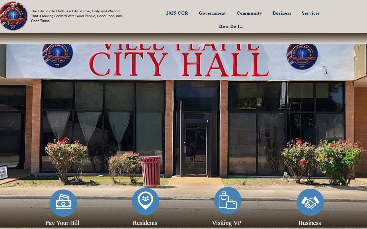 Evangeline Parish court records City of Ville Platte homepage