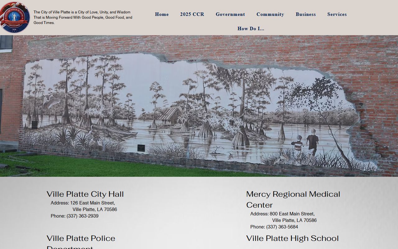 Evangeline Parish traffic court records Ville Platte City Court contact listing